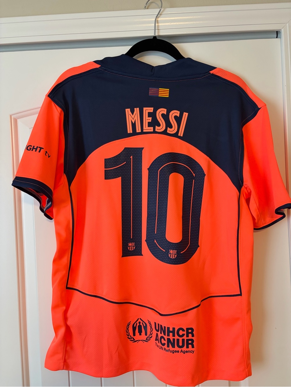 Nike FC Barcelona Away Jersey - Neon Orange & Navy
